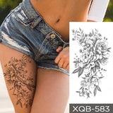Waterproof Temporary Tattoo Sticker I Love You Flash Tattoos Lip Print Butterfly Flowers Body Art Arm Fake Sleeve Tatoo Women