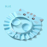 Cute Baby Bath Shower Cap Adjustable Kids Infant Girl Boy Ear Protection Shampoo Cap Children Hair Wash Hat Head Cover