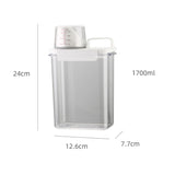 Airtight Laundry Detergent Powder Storage Box washing Powder Container With Measuring Cup Multipurpose Cereal dispenser