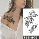 Waterproof Temporary Tattoo Sticker I Love You Flash Tattoos Lip Print Butterfly Flowers Body Art Arm Fake Sleeve Tatoo Women