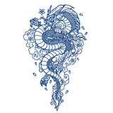 Waterproof Temporary Tattoo Sticker Red Dragon Pattern Men's and Women's Arm Body Art Fake Tattoo