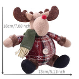 Cute Christmas Santa Snowman Deer Doll Decoration Gift Doll Christmas Tree Hanging Ornament New Year Xmas Home Decoration