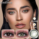 Natural Color Contact Lenses for Eyes 2pcs Gray Eyes Lenses Yearly Fashion Brown EyeContacts Lens Colored Eye Contacts