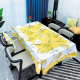 Retro Simplicity Dinning Tablecloth Wedding Decoration Table Cloth Rectangular Not PVC Kitchen Waterproof Table Covers Manteles