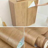 Wood Grain PVC Stickers For Wardrobe Cupboard Table Furniture Waterproof Self Adhesive Removable Wallpaper Home Decor Film