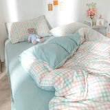 Bedding Set  2 Bedrooms Sheet Duvet Cover Linens Bedspread Euro Nordic 150 Beds for Girls King Size Luxury Pillowcase Cute Bed