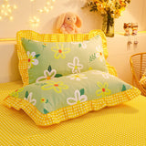 Duvet Cover kawaii Bedding Set Twin Size Flower Quilt Cover 150x200 High Quality Skin Friendly Fabric Bedding Cover