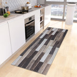 Wood Grain Kitchen Rug Bedroom Entrance Doormat Anti-Slip Living Room Floor Decor Carpet Home Bath Hallway Foot Mat Custom Made