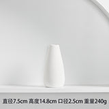 Ceramic Vase Plain Embryo Nordic Handicrafts Desk Decoration Home Decoration Dried Flowers Small Flower Inserts