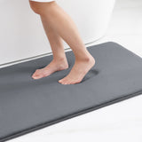 Memory Foam Bath Mat Anti-Slip Shower Carpet  Soft Foot Pad Decoration Floor Protector Absorbent Quick Dry Bathroom Rug