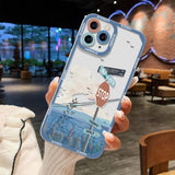 Clear Landscape Phone Case For iPhone 13 Pro Max Case For iPhone 11 12 14 Pro Max XR XS Max 7 8 Plus SE 12 13 Mini Scenery Cover