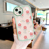 Flower Lens Protect Cases For iPhone 11 12 13 14 Pro Max Phone Case iPhone11 Fundas iPhone14 Plus 11Pro Promax Soft Back Cover