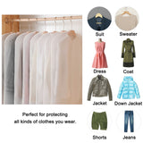 5/10Pcs Dustproof Cloth Cover Bags Clothes Hanging Garment Dress Suit Coat Dust Cover Home Storage Bag Pouch Case Organizer