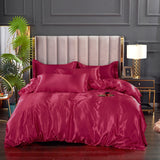 Light Luxury Satin Duvet Cover Rayon Quilt Cover Single Double 228*228  No Pillowcase  Bedding Set