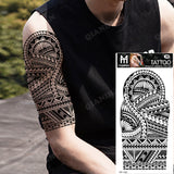 New Waterproof Temporary Tattoo Sticker Lion King Tiger Wolf Forest Mechanical Wild Boat Men Body Art Arm Fake Tatoo Women