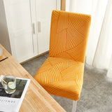 4 pcs/6 pcs Jacquard Chair Cover Polyester Fiber High Elastic Stool Cover Hotel Restaurant Chair Antifouling Cover
