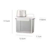 Airtight Laundry Detergent Powder Storage Box washing Powder Container With Measuring Cup Multipurpose Cereal dispenser