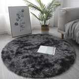 Plush Round Rug Mat Fluffy White Carpets for Living Room Soft Home Decor Bedroom Kid Room Decoration Salon Thick Pile Rug