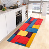 Wood Grain Kitchen Rug Bedroom Entrance Doormat Anti-Slip Living Room Floor Decor Carpet Home Bath Hallway Foot Mat Custom Made