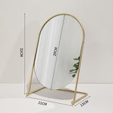 Makeup Free Shipping Wall Mirror Bathroom Design Desk Standing Korean Hairdressing Oval Miroir Mural House Decoration