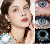 1Pair New Color Contact Lenses for Eyes Natural Brown Eyes Contacts Lenses Yearly Fashion Blue Eyes Lens Colored Lens