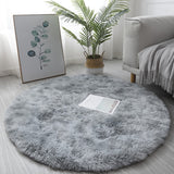 Plush Round Rug Mat Fluffy White Carpets for Living Room Soft Home Decor Bedroom Kid Room Decoration Salon Thick Pile Rug