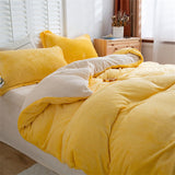 Winter Warm Duvet Cover Queen Size Bed Coral Fleece Quilt Cover King Size Bed Flannel Comforter Case Flannel Blanket Bedding