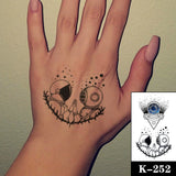 Waterproof Temporary Tattoo Stickere Black Hand Drawn Heart Design Body Art Fake Tattoo Flash Tattoo Wrist Ankle Female