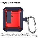 Case for Airpods 2nd Cover Luxury Protective Earphone Cover Case for Apple airpods pro 2 3 Air pods 2 Shockproof Sleve With Hook