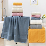 100% Cotton Bath Towels Absorbent Bathroom Home Towels Soft 2Pcs Towel Sets Kitchen Thicker Quick Dry Cloth For Cleaning