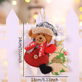 Cute Christmas Santa Snowman Deer Doll Decoration Gift Doll Christmas Tree Hanging Ornament New Year Xmas Home Decoration