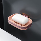 1PC Non-slip Soap Holder Bathroom Strong Suction Drain Rack Soap Dishes Household Suction Cup Wall Mounted Soap Dish