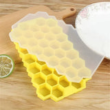 Silicone Ice Cube Maker Ice Cube Tray with Lid Ice Mould Forms for Ice Kitchen Whiskey Cocktail Accessory