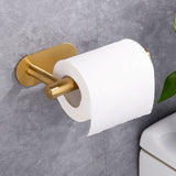 Adhesive Punch-free Toilet Roll Paper Towel Holder Organizer Wall Mount Storage Kitchen Bathroom No Drill Tissue Dispenser