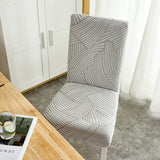 4 pcs/6 pcs Jacquard Chair Cover Polyester Fiber High Elastic Stool Cover Hotel Restaurant Chair Antifouling Cover