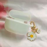 fundas For AirPods Pro Case Korean flower Cute Peach Pendant keyring headphone case Air pod Pro silicone Earphone Cover airpod3