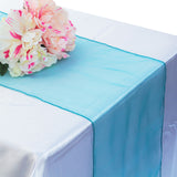 Wedding Party Table Runner Banquet Organza Decoration Table Runner Soft Sheer Fabric Hotel Press Conference Tablecloth Decor