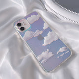 Luxury Laser Dream Glitter Phone Case for IPhone 14 13 12 11 Pro Max XR XS Max 7 8 Plus X Clouds Soft Tpu Back Cover Shell