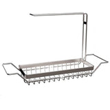 Telescopic Sink Shelf Stainless Steel Storage Rack Adjustable Sink Drain Rack Soap Sponge Rag Storage Holder Kitchen Organizer