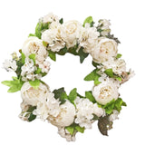 Artificial Peony Wreath Garland Rattan Home Decor Wedding Wreath Flower Home Door Decoration Wedding Centerpieces for Tables