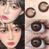 1 Pair Colorcon Korean Colored Contact Lenses for Eyes Big Eye Lenses Brown Lenses Black Eye Lenses Myopia Lenses