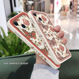 Classicism Flower Phone Case For iPhone 14 13 12 11 Pro Max Mini X XR XS MAX SE 8 7 Plus 6 6S Plus Cover