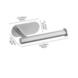 Adhesive Punch-free Toilet Roll Paper Towel Holder Organizer Wall Mount Storage Kitchen Bathroom No Drill Tissue Dispenser