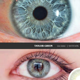 Color Contact Lenses for Eyes 2pcs TAYLOR GRAY Green Colored Lenses Beautiful Pupil Yearly Makeup Cosmetic ContactLens