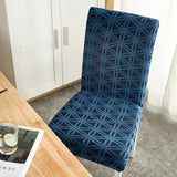 4 pcs/6 pcs Jacquard Chair Cover Polyester Fiber High Elastic Stool Cover Hotel Restaurant Chair Antifouling Cover