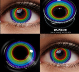 Color Contact Lenses For Eyes 2pcs Anime Cosplay Colored Lenses Blue Purple Halloween Lenses Contact Lens Beauty Makeup