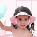 Cute Baby Bath Shower Cap Adjustable Kids Infant Girl Boy Ear Protection Shampoo Cap Children Hair Wash Hat Head Cover