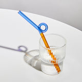 Glass Straws Reusable Straws Heat Resistant Glass Straw Drinking Milk Tea Long Stem Glass Staw Wholesale