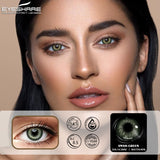 Natural Colored Contacts Lenses For Eyes 2pcs Blue Color Contact Lens For Eyes Yearly Makeup Gray Pupils Contact Lens
