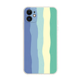 Rainbow Pattern Phone Case For iPhone 11 12 13 14 Pro Max Mini SE  X XR XS 7 8 6 6S 14 Plus Cover Silicone Shockproof Shell